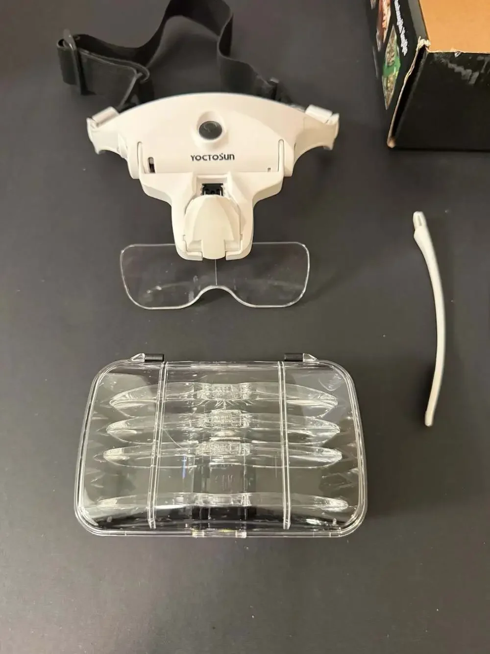 YOCTOSUN Rechargeable LED Headband‎ Magnifier with 5 Interchangeable Lenses